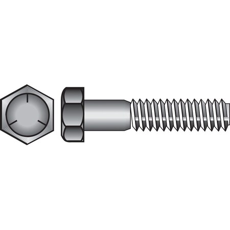 Hillman Grade 5 Hex Head Cap Screw, Steel 200021